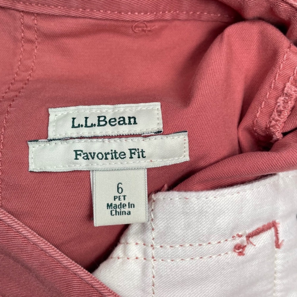LL Bean Favorite Fit Cargo Skirt Pink Cotton Stretch Petite size 6 outdoor - Picture 3 of 10